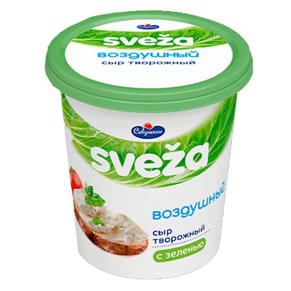 Сливочный сыр «Воздушный» с зеленью – 5,29 унции (150 г)